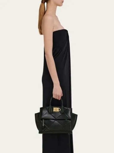 Salvatore Ferragamo Studio Soft Bag interior view