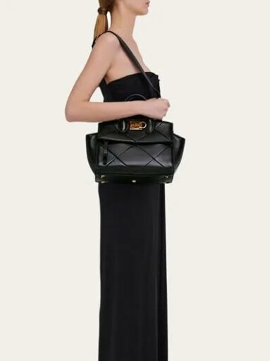 Salvatore Ferragamo Studio Soft Bag in use